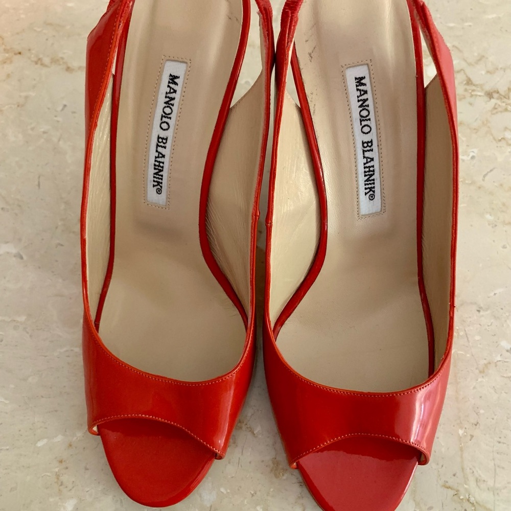 Manolo Blahnik RED LEATHER